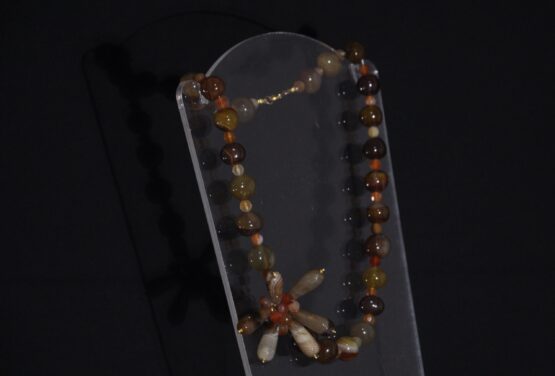 Collana Pietre Agata  Multicolor Fiore COL12