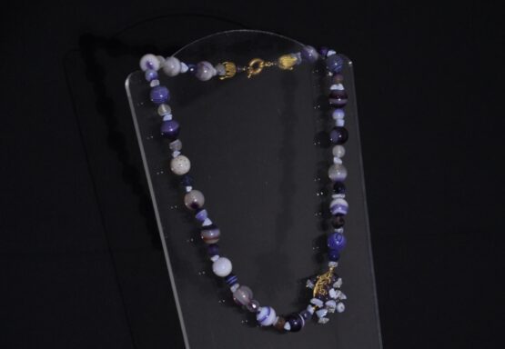 Collana Pietre Agata Lilla Viola COL14